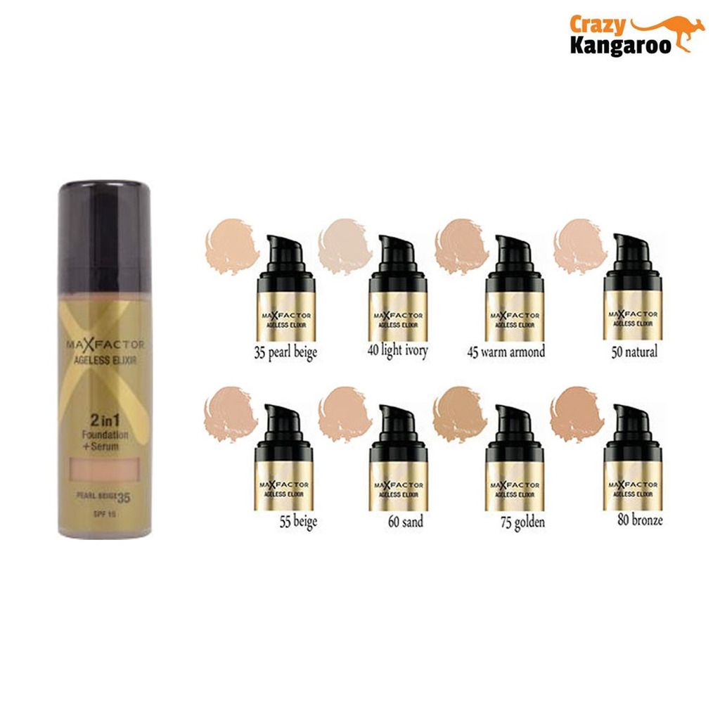 max factor ageless elixir 2 in 1 foundation beige 55 max factor ageless elixir 2 in 1 foundation beige 55